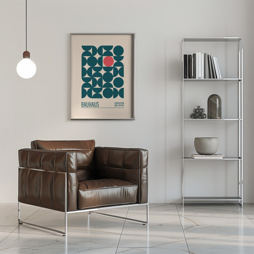 Bauhaus Mavi Kureler Poster